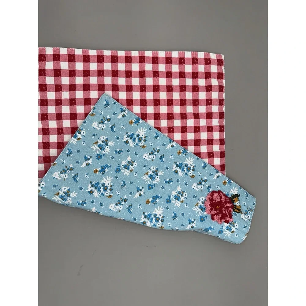 Pioneer Woman Sweet Rose Placemats Set 3 Reversible Floral Gingham Cottagecore